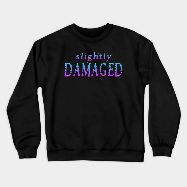 Slightly Damaged Blue Crewneck Sweatshirt by Shawnsonart